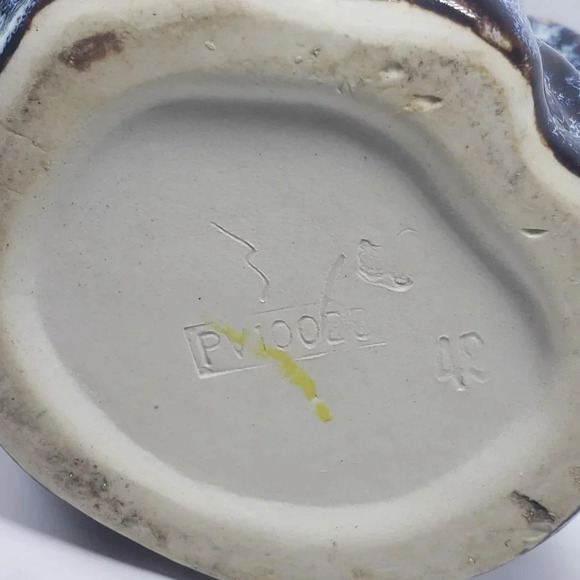 VTG,Majolica Marsh  Egret Birds set of 2 Stork/Heron Vase. - Picture 6 of 13